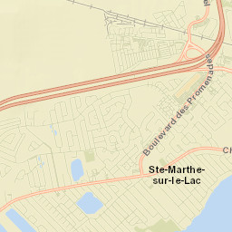 Sainte-Marthe-sur-le-Lac Street Map