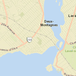 Deux-Montagnes Street Map