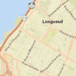 Longueuil Street Map