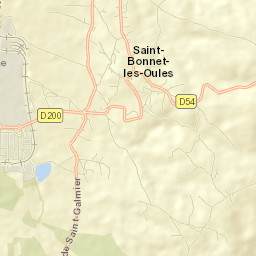Saint-Bonnet-les-Oules Street Map