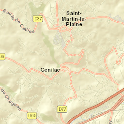 Saint-Martin-la-Plaine Street Map