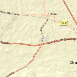 Fitilieu Street Map