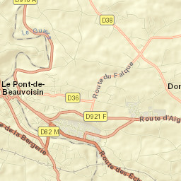 Le Pont-de-Beauvoisin Street Map