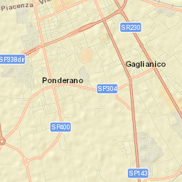 Ponderano Street Map