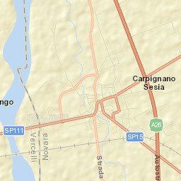 Carpignano Sesia Street Map