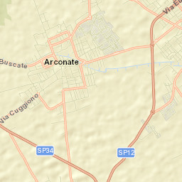 Arconate Street Map
