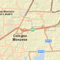 Cologno Monzese Street Map