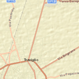 Castel Rozzone Street Map