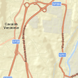 Cavajon Veronese Street Map