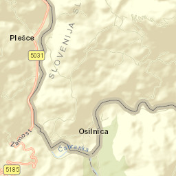 Osilnica Street Map