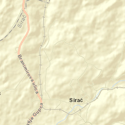 Sirač Street Map