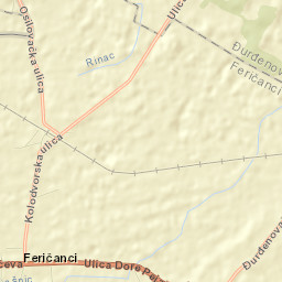 Feričanci Street Map