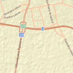 Osijek Street Map