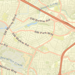 Cedar Hills Street Map