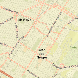 Mont-Royal Street Map