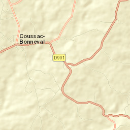 Coussac-Bonneval Street Map