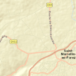 Saint-Marcellin-en-Forez Street Map