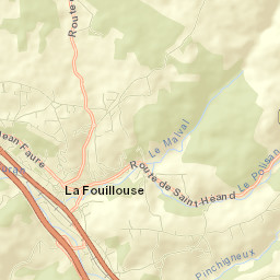 La Fouillouse Street Map