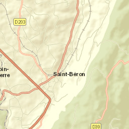 Saint-Béron Street Map