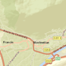 Montmélian Street Map