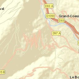 Aigueblanche Street Map