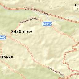 Sala Biellese Street Map