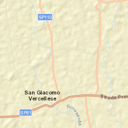 San Giacomo Vercellese Street Map