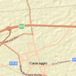 Caravaggio Street Map