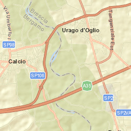 Calcio Street Map