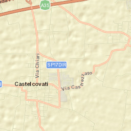 Castelcovati Street Map