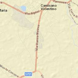 Camisano Vicentino Street Map
