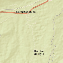 Comuna Sarmizegetusa Street Map
