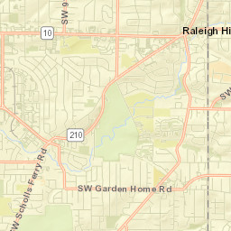 Raleigh Hills Street Map