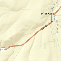 Pilot Rock Street Map