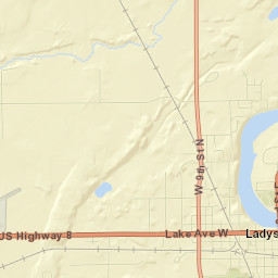 Rusk County Street Map
