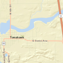Tomahawk Street Map