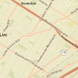 Saint-Raymond Street Map