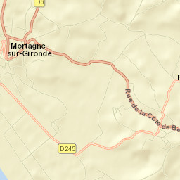 Mortagne-sur-Gironde Street Map
