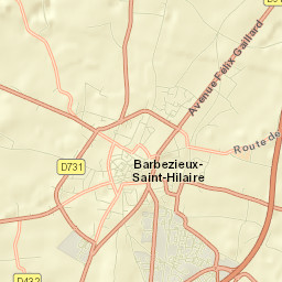 Barbezieux-Saint-Hilaire Street Map