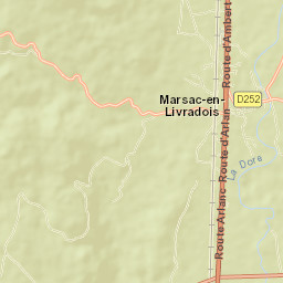 Marsac-en-Livradois Street Map