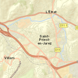 La Tour-en-Jarez Street Map