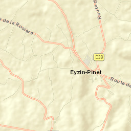 Eyzin-Pinet Street Map
