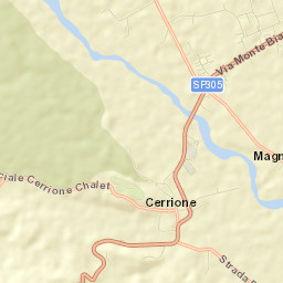 Cerrione Street Map