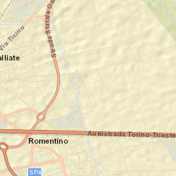 Romentino Street Map
