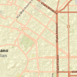 Milan, Italy Street Map