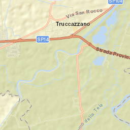Truccazzano Street Map