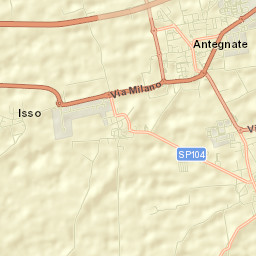 Antegnate Street Map