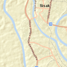 Sisak Street Map