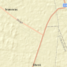 Antunovac Street Map