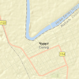 Čurug Street Map
